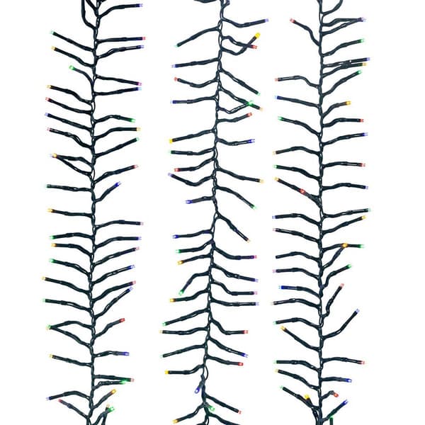 Kurt S. Adler 480-Light 16ft. Connectable LED Cluster Garland