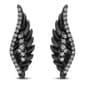 Enchanted by Disney Sterling Silver Maleficent Wing Earrings - image 1