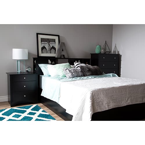 South Shore Vito Nightstand - Pure Black