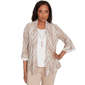 Petite Alfred Dunner Urban Legend Chevron Two In One Blouse - image 1