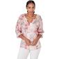 Womens Skye''s The Limit Contemporary Utility Notched Neck Top - image 1
