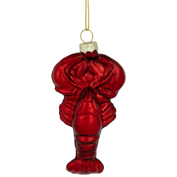 Northlight Shiny Lobster Glass Christmas Hanging Ornament - image 