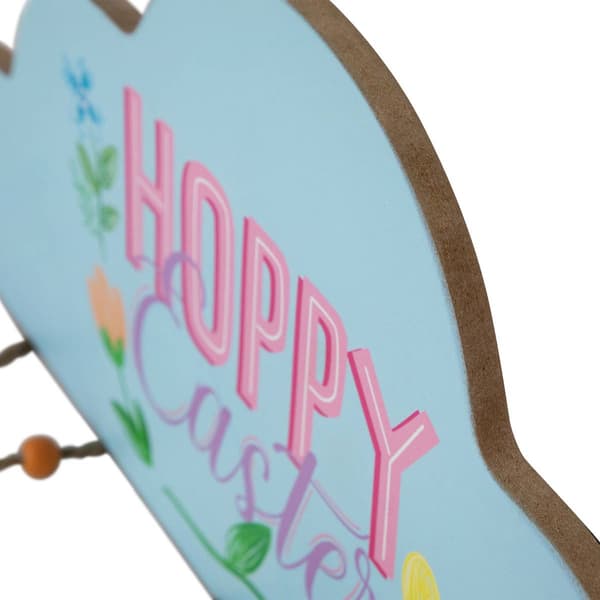 Northlight Seasonal Hoppy Easter Bunny and Eggs Wall Sign