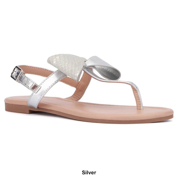 Womens New York & Company Abril Bow Flip Flops