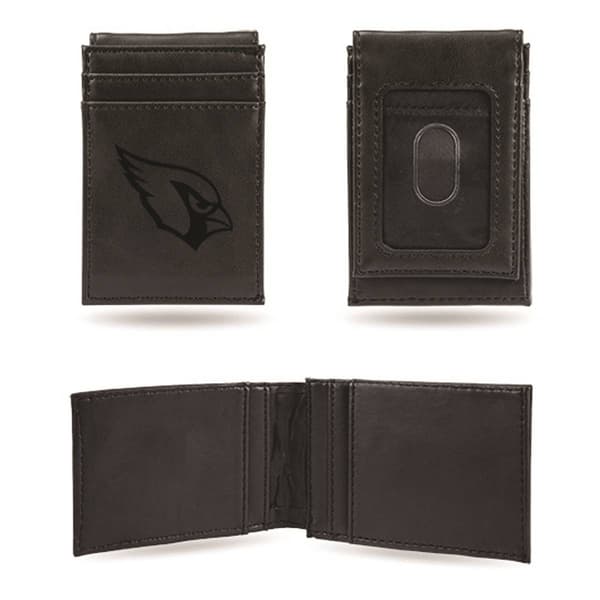 Mens NFL Arizona Cardinals Faux Leather Front Pocket Wallet - image 