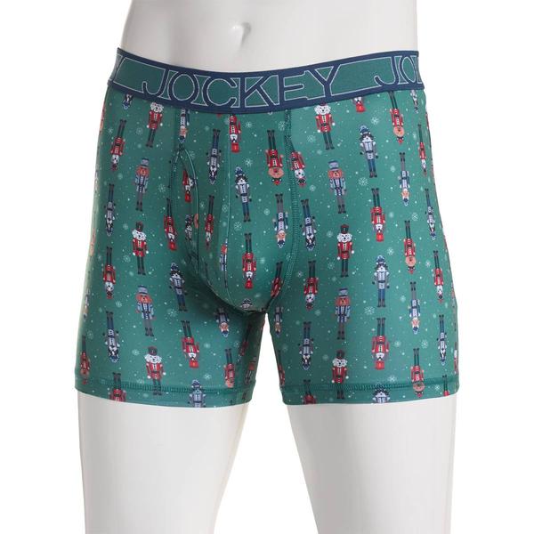 Mens Jockey Dog & Cat Nutcrackers Boxer Briefs - Green