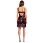 Juniors Emerald Sundae Floral Burnout Drape Neck Sheath Dress - image 2