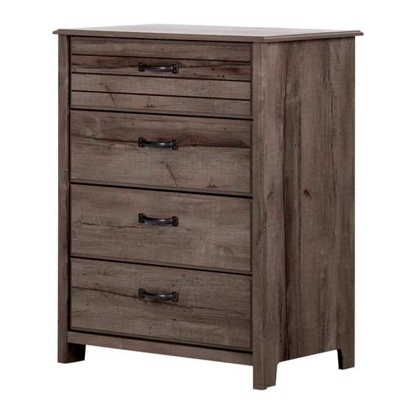 South Shore Ulysses Fall Oak 4-Drawer Chest - image 