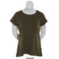 Juniors Plus Aveto Short Sleeve Crew Neck Basic Top - image 6