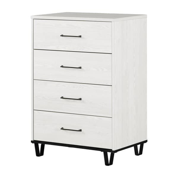 South Shore Arlen White Pine 4-Drawer Chest - image 