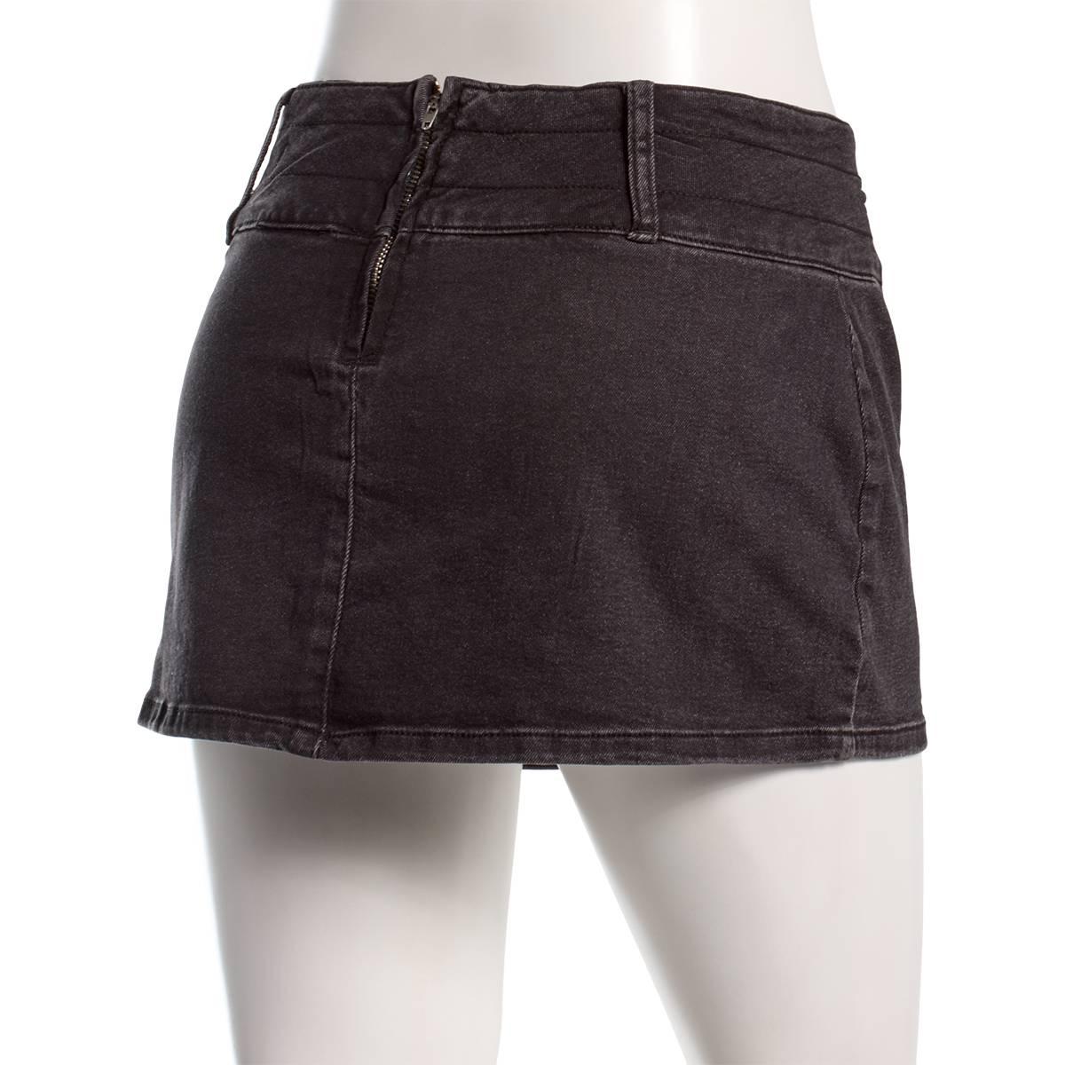 Juniors Madden Girl Denim D-Ring Mini Skirt