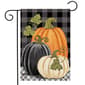 Briarwood Lane Checked Pumpkin Autumn Garden Flag - image 1