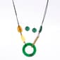 Ashley Cooper&#40;tm&#41; Gold Plated Cord Statement Necklace & Earrings Set - image 1