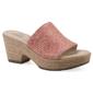 Womens Cliffs by White Mountain Biancia Wedge Slide Sandals - image 1