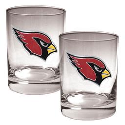 NFL Arizona Cardinal 2pc. 14oz. Rocks Glass Set