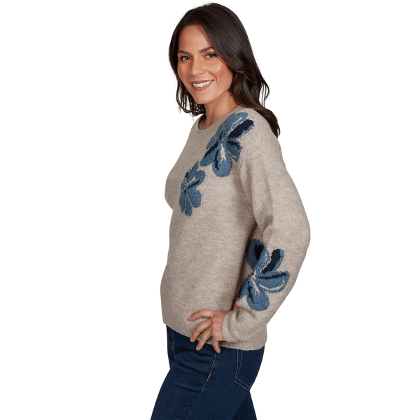 Petite Skye’s the Limit Signature Sweaters Floral Sweater