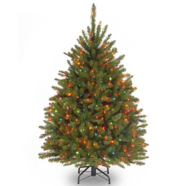 National Tree 4.5ft. Dunhill&#40;R&#41; Fir Tree w/ Multi-Color Lights - image 