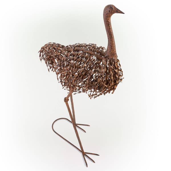 Alpine 45in. Peeking Ostrich Statue