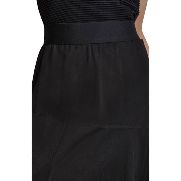 Womens DKNY Pull On Layered Mesh Midi Skirt