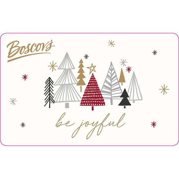 Boscov's Be Joyful Christmas Gift Card - image 