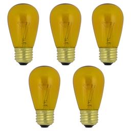 Northlight Seasonal 25pk. S14 Yellow Christmas Replacement Bulbs