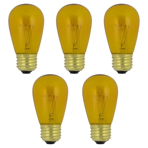 Northlight Seasonal 25pk. S14 Yellow Christmas Replacement Bulbs