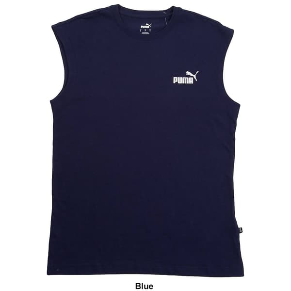 Mens Puma Sleeveless Essential Logo Tee