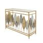 9th & Pike(R) Gold-Tone Metal Contemporary Console Table - image 1