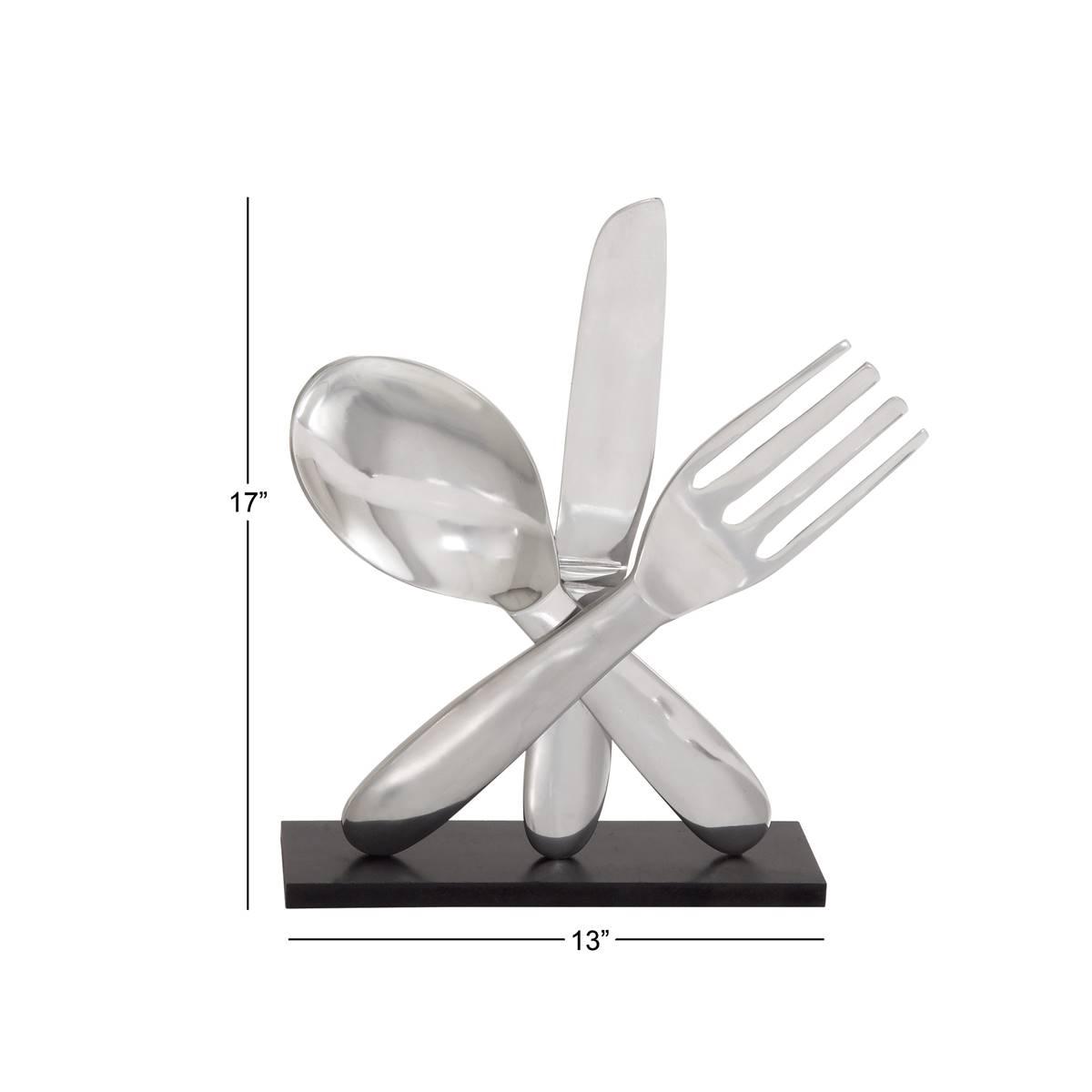 9th &amp; Pike® Kitchen Utensil Aluminum Sculpture