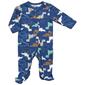 Baby Boy &#40;NB-9M&#41; Mini Hop Dino Zip Footie Pajamas - image 1