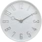 Modern White & Silver Wall Clock - image 1