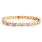Gianni Argento Gold Plated X Hearts Bracelet - image 1