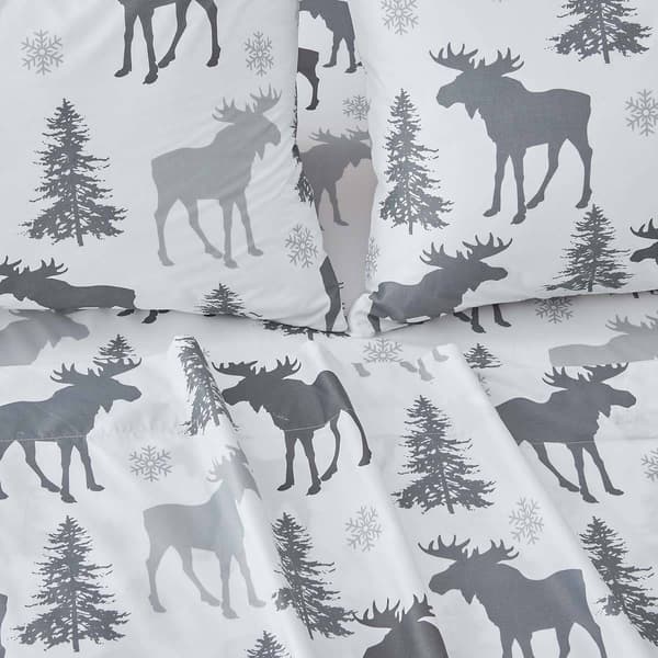 FreshFolds Mountain Ridge Moose Microfiber Sheet Set