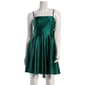 Juniors Emerald Sundae Glitter Knit Bow Back Skater Dress - image 1