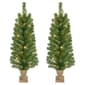 Puleo International Pre-Lit Potted Christmas Trees - Set of 2 - image 6