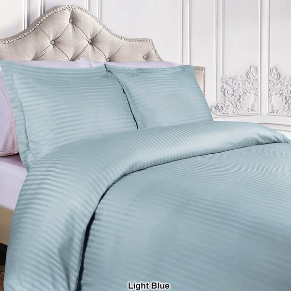 Superior 400 Thread Count Stripe Egyptian Cotton Duvet Cover Set