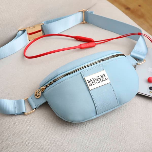 Badgley Mischka Sage Scuba &amp; Vegan Leather Belt Bag