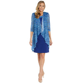 Womens R&M Richards Crochet Jacket w/Dress
