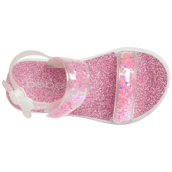 Little Girls Bebe Confetti Star & Glitter Sandals