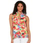Womens Floral & Ivy Sleeveless Fruit Gingham Pleater Blouse - image 1