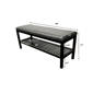 Fairway Avenue Home™ Bamboo Ribbed Padded 40in. Bench - image 4