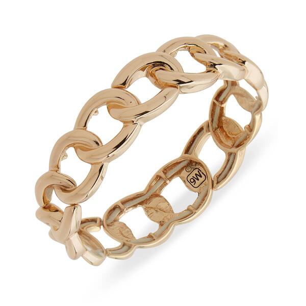 Nine West Gold-Tone Multi-Link Curb Stretch Bracelet - image 
