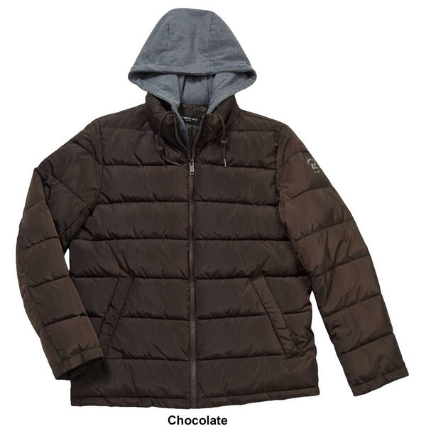 Mens Kenneth Cole&#174; Hooded Quilt Coat