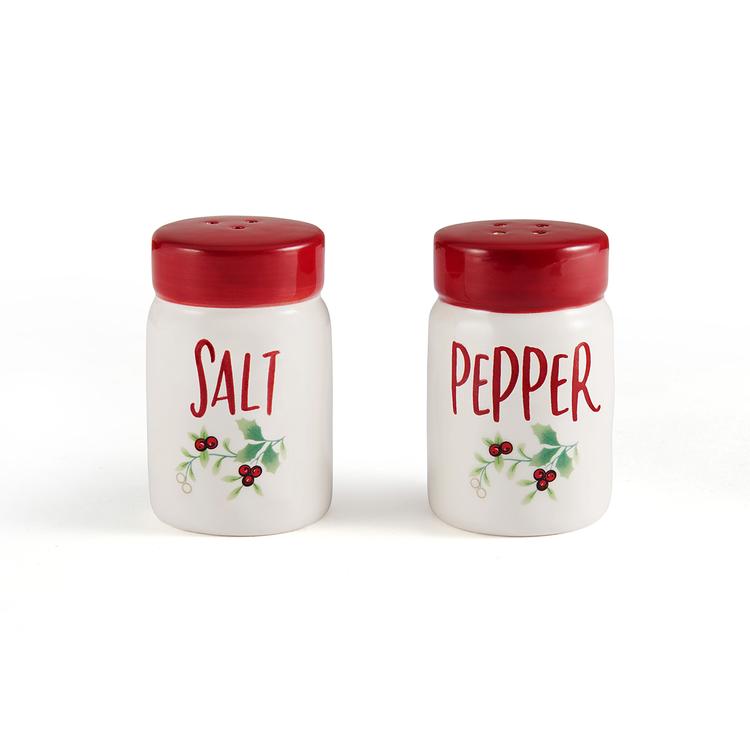 Pfaltzgraff(R) Winterberry Red Salt & Pepper Set