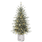 Puleo International 4.5ft. Pre-Lit Blue Potted Arctic Fir Tree - image 1