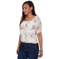 Petite Skye’s the Limit Blooming Pastels Embroidery Blouse - image 3