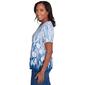 Womens Alfred Dunner Flower Power Knit Tulip Border Blouse - image 4