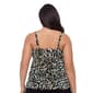 Plus Size TrimShaper Leona Leopard In The Mist Tankini Swim Top - image 2