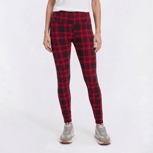 Womens French Laundry Laundry Plaid Brushed Back Leggings