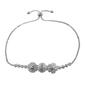 Accents Sea Life Silver Diamond Accent Sand Dollar Bracelet - image 1